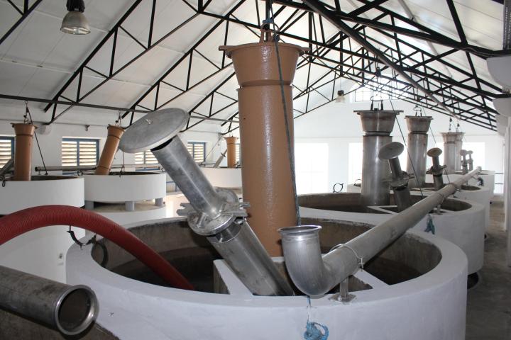 a close up of a metal sink