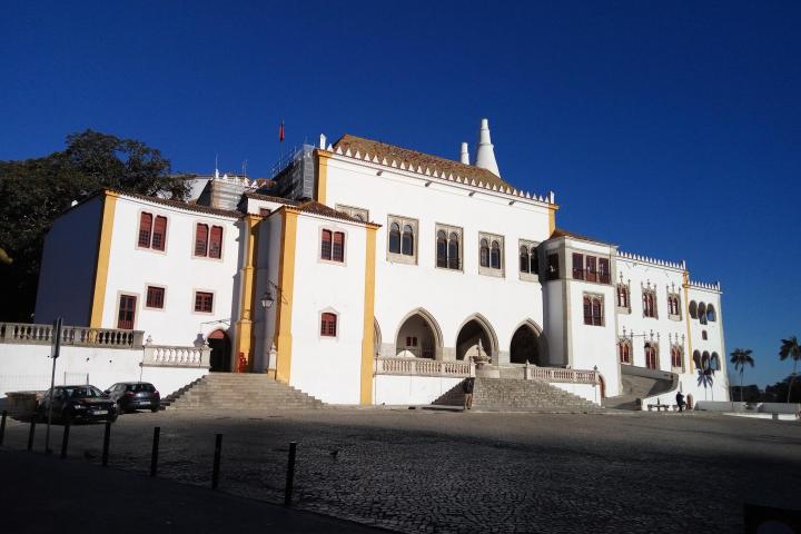 a castle on top of a building