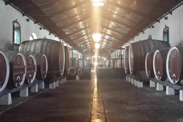 a long row of train station