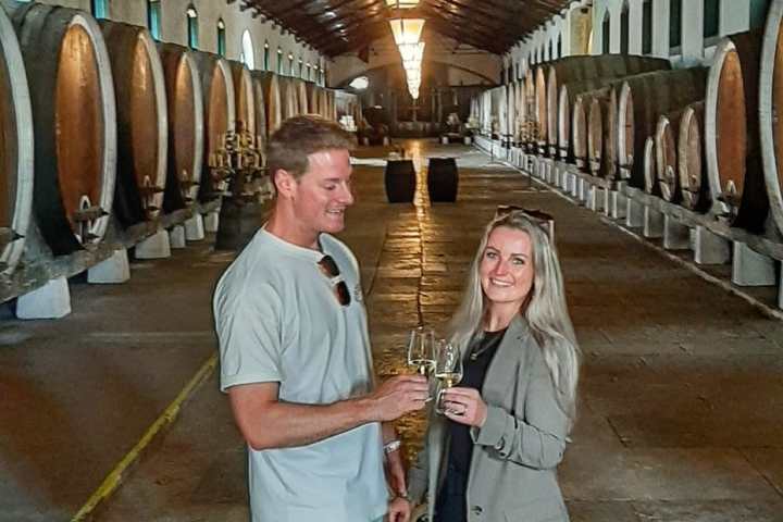 a person standing in front of a building