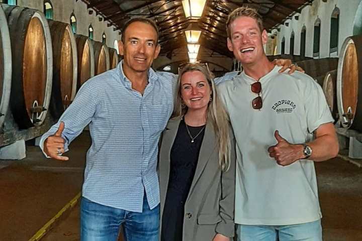 a group of people posing for the camera