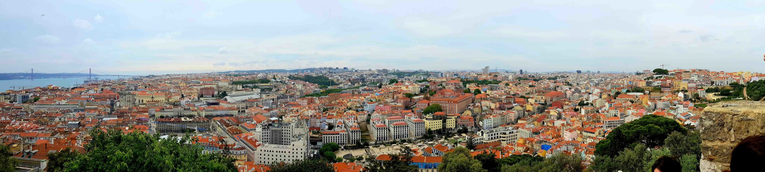 Panoramic view of Lisbon and the Tagus river