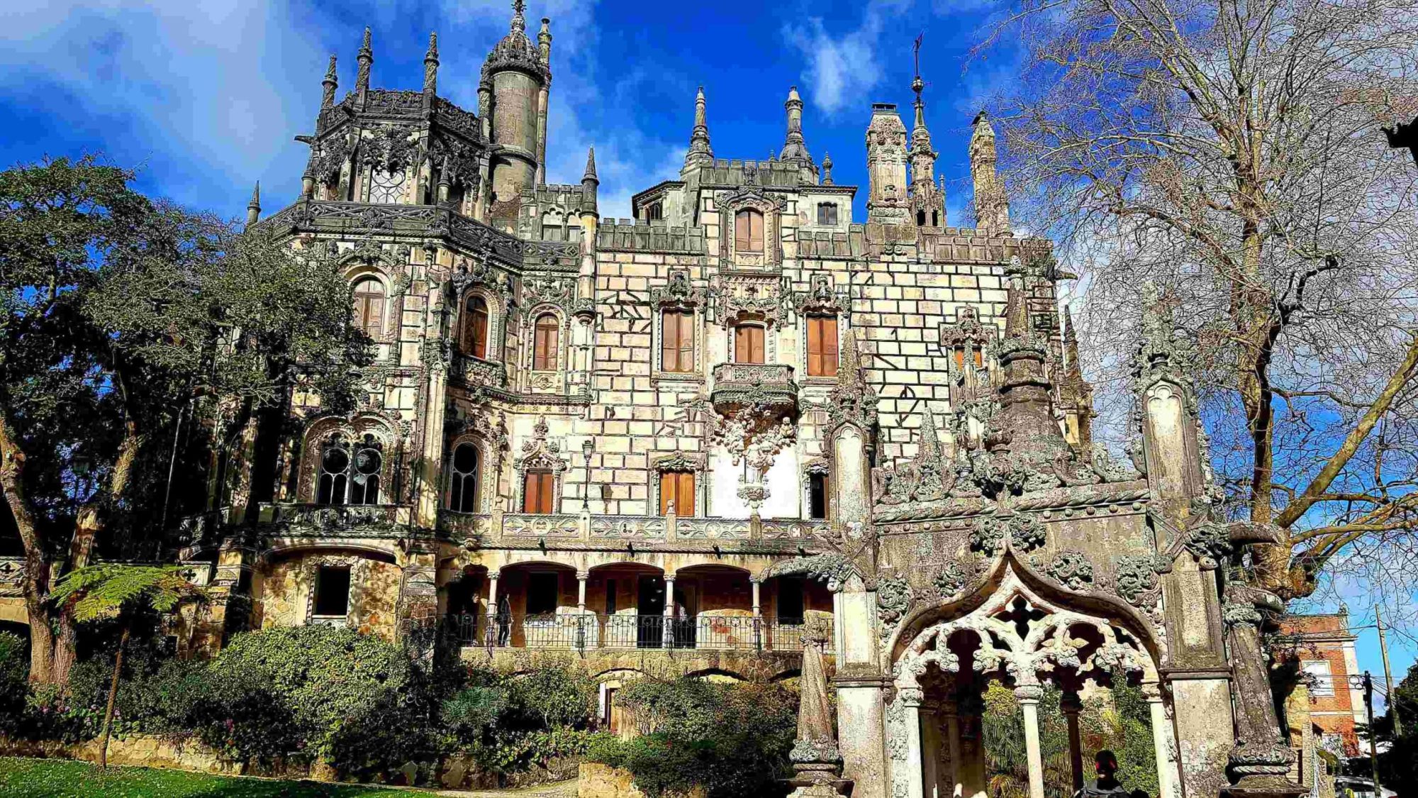 a castle on top of a building