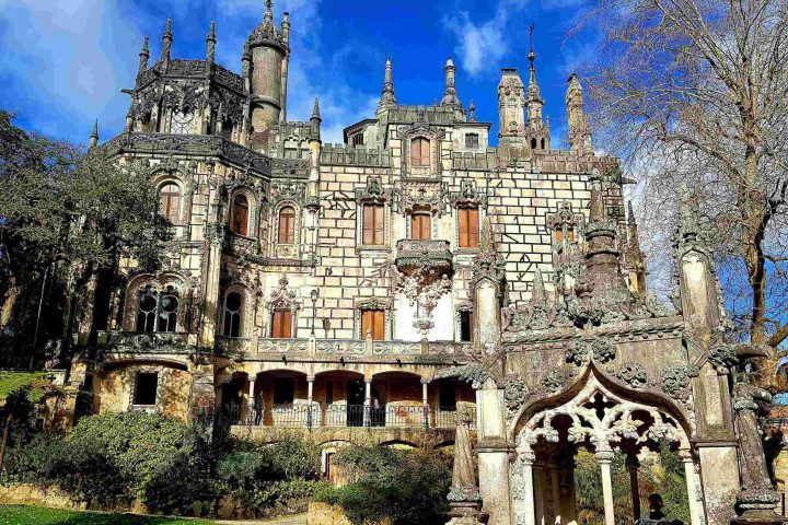 a castle on top of a building