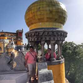 a person standing in front of a building