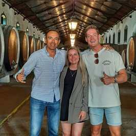 a group of people posing for the camera