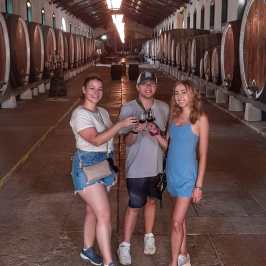 a group of people posing for the camera