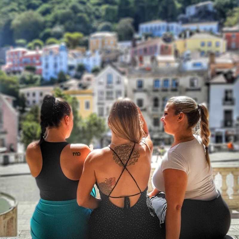 a person standing in front of a beach